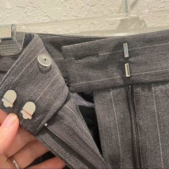 Rafaella Gray Striped Pantsuit Women Size 4 - Picture 4 of 8